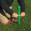 Silverline grondboor parasolvoet - polypropyleen - schroefverankering - 45 cm - groen - voor parasols, sportnetten en partytenten