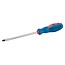 Silverline Universele schroevendraaier - platkop - magnetische punt - soft-grip handvat - 8 x 150 mm