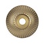 Benson Koolstofstalen slijpschijf - bolvormig - houtbewerking - 84 x 16 mm - goud