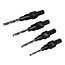 Silverline Verzinkboor set - 4 delig - Ø 6 t/m 12 mm - HSS - Zwart oxide afwerking
