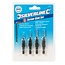 Silverline Verzinkboor set - 4 delig - Ø 6 t/m 12 mm - HSS - Zwart oxide afwerking