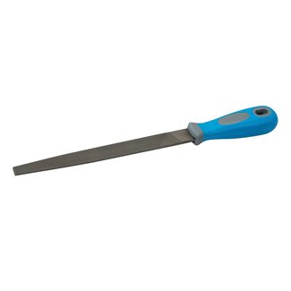 Silverline Platte vijl - halfzoet - gehard staal - soft-grip handvat - 250 mm