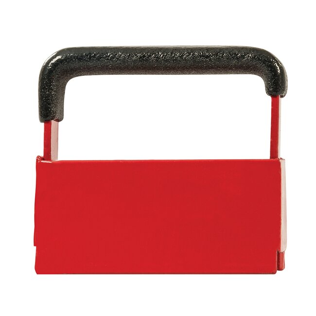 Silverline handmagneet met handvat - metaal - trekkracht 11 kg, poedergecoat - 35 × 20 mm - metaalkleur - voor spijkers en metaal