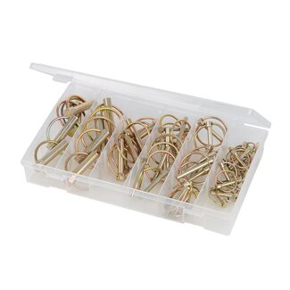 Fixman Assortimentsbox borgpennen - roestvrij - zelfvergrendelend - 50-delig Fixman Assortimentsbox borgpennen - roestvrij - zelfvergrendelend - 50-delig
