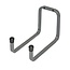 Fixman Dubbele opberghaak - 18 cm - Staal met roestbestendige coating - Plastic beschermdoppen - Voor garage en schuur