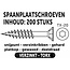 Benson Verzinkte spaanplaatschroeven - Torx - 4.0 x 50 mm - 200 stuks