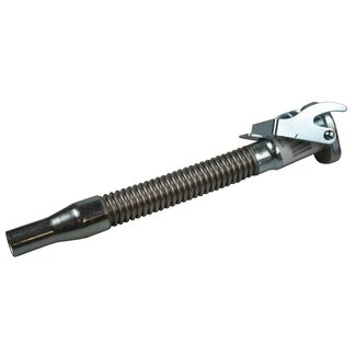 Benson Flexibele metalen schenktuit - 30 cm - zwart - met klembeugel