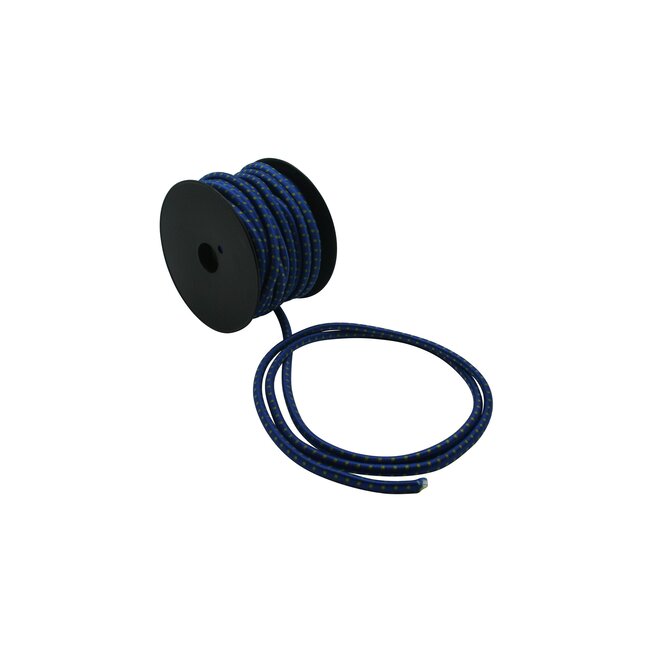 Benson Elastiek op rol - 20 meter - 8 mm - weerbestendig - blauw/geel