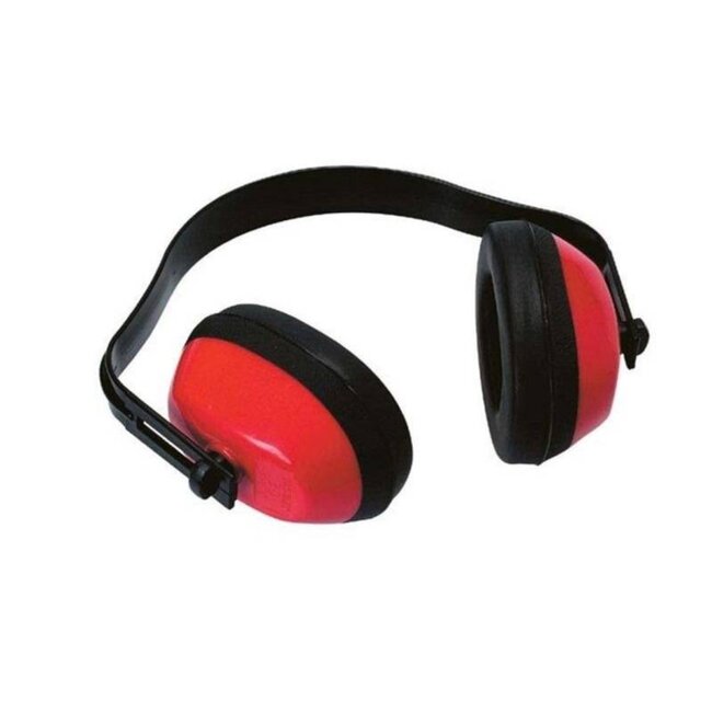 Benson Verstelbare gehoorbeschermer - hoog draagcomfort - lichtgewicht - zwart/rood - SNR 25 dB
