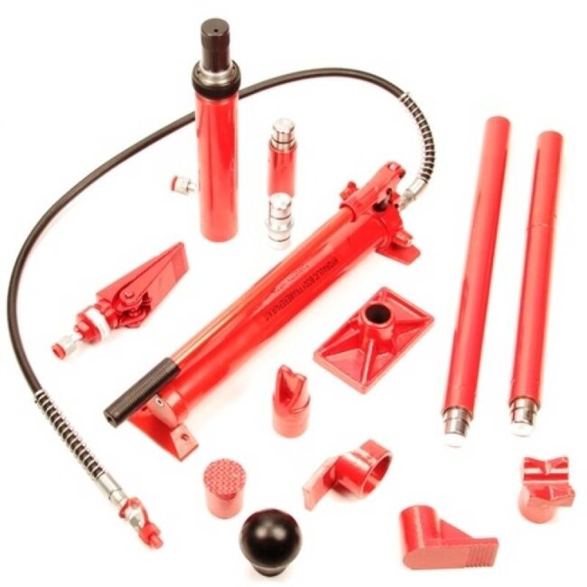 Benson Hydraulische uitdeukset - 10 ton - met koffer - 62 MPA - compleet met accessoires