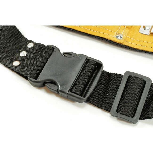 Benson Gereedschapsgordel - Leder - 10 Vakken - Verstelbare Riem - Duurzaam en Praktisch