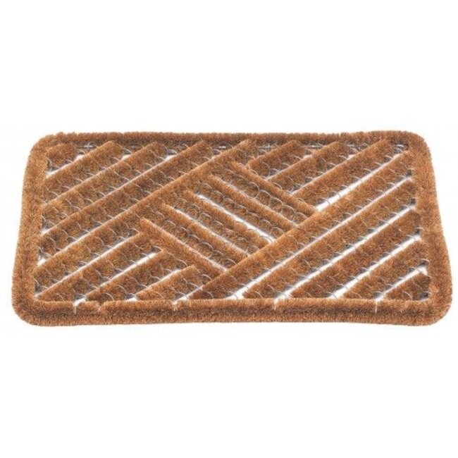 Intrada Nederland Stijlvolle borstelmat - kokosvezels - 40 x 60 cm - bruin - duurzaam en effectief