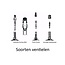Silverline Voetpomp met dubbele cilinder en manometer - 7 bar - 470 cm³ - blauw/zwart