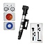 Benson Compacte fietspomp - universele steun - lichtgewicht - grijs/zwart