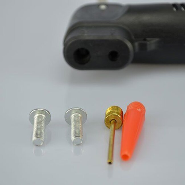 Benson Compacte fietspomp - universele steun - lichtgewicht - grijs/zwart