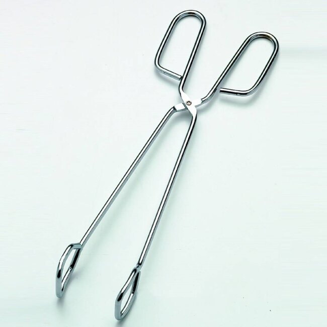 Benson Multifunctionele barbecue- en frituurtang - Staal - 31 cm - Extra grote handgrepen