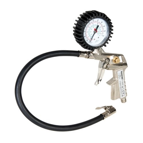 Silverline Compressor - Bandenpomp met Manometer - Inclusief 40 cm Slang - Maximaal 8 Bar Silverline Compressor - Bandenpomp met Manometer - Inclusief 40 cm Slang - Maximaal 8 Bar