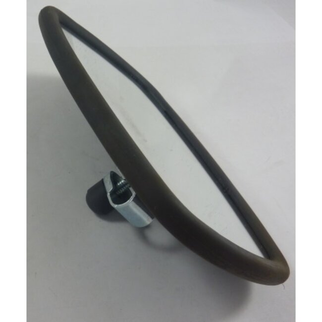 Dragon-Tools Buitenspiegel - kunststof behuizing met bevestigingsbeugel - vlak - 19 x 14 cm - zwart - camper, caravan, vrachtwagen