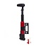 Benson Mini fietspomp/balpomp - uitschuifbaar - 20-40 cm - rood/zwart - max 6 bar