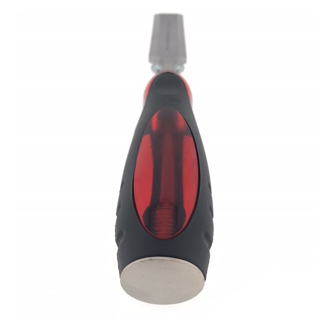 Hofftech Houtbeitel - Soft Grip Handvat - Gehard Staal - 19 mm - Rood/Zwart