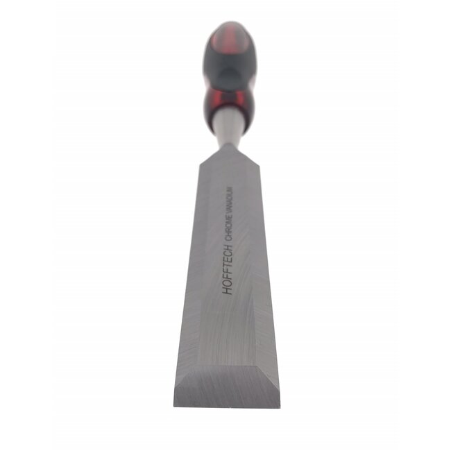 Hofftech Houtbeitel - Soft Grip Handvat - 13 mm - Ergonomisch - Duurzaam - Rood/Zwart