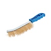 Silverline Staalborstel - Messing - 250 mm - Blauw Silverline Staalborstel - Messing - 250 mm - Blauw