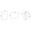 REA Rimless wandcloset - Diepspoel - Softclose zitting - Graniet glans - 49,5 cm