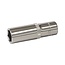 Silverline diepe zeskantdop - chroom-vanadiumstaal - 14 mm - 6-kant, chroom - maximale koppeloverdracht - voor 3/8 inch ratel