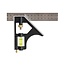 Silverline Combinatie winkelhaak - gehard staal - 150 mm - met waterpas en krasnaald