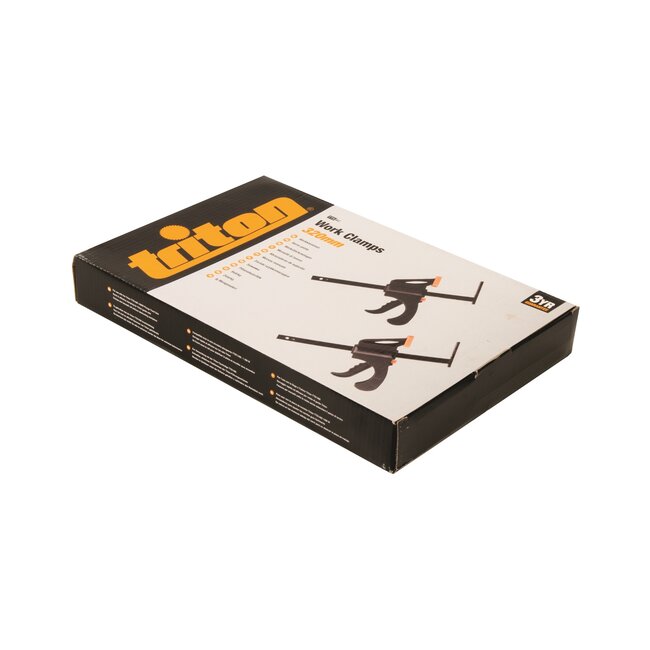 Triton geleiderailklemmen - metaal - stevige grip voor rails - 320 mm - metaalkleur - set van 2 - voor invalcirkelzaag