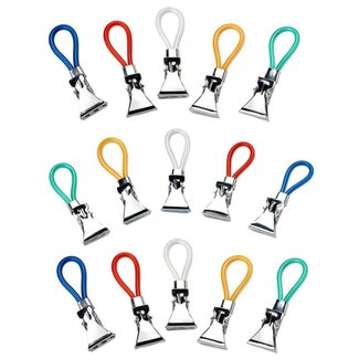 Benson Handdoekhouders - Klemlippen - 150 stuks - Kunststof en metaal - 5 cm