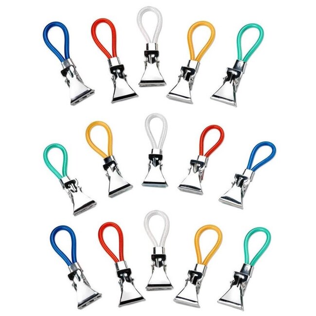 Benson Handdoekhouders - Klemlippen - 150 stuks - Kunststof en metaal - 5 cm