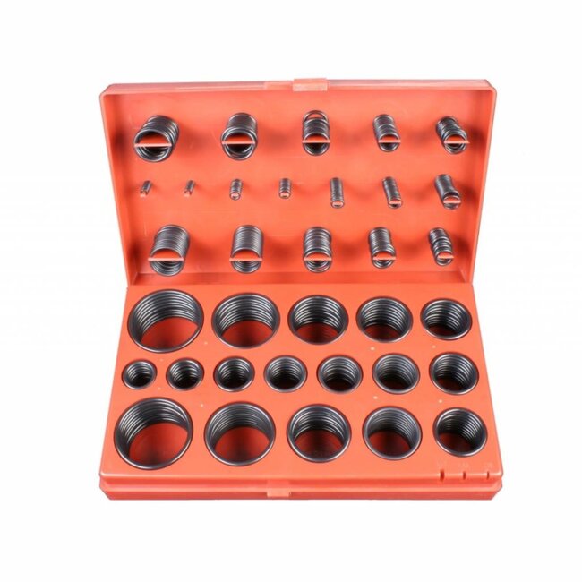 Hofftech Universele afdichtingsringen set - 419 delig - NBR rubber - Diverse maten - In handige koffer