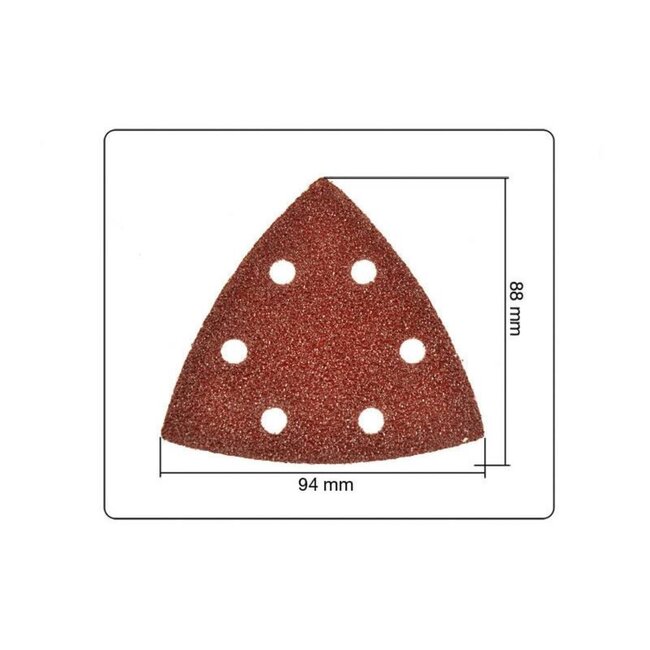 Benson Schuurschijven driehoek - zelfhechtend - korrel 80-220 - 12 stuks