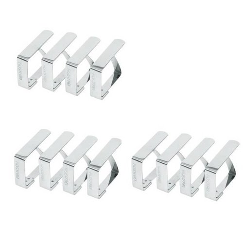 Benson Tafelkleedklemmen RVS Deluxe - 12 stuks Benson Tafelkleedklemmen RVS Deluxe - 12 stuks