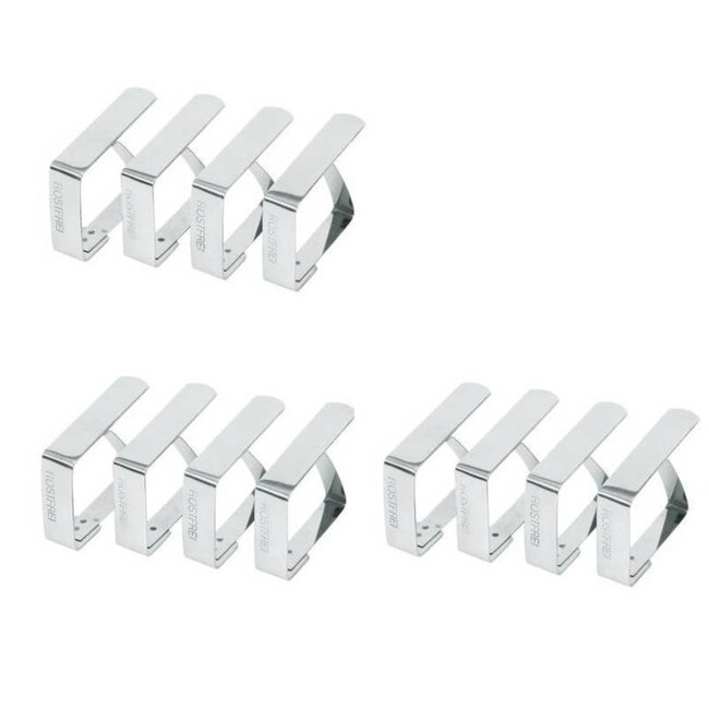 Benson Tafelkleedklemmen RVS Deluxe - 12 stuks