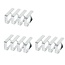 Benson Tafelkleedklemmen - roestvrij staal - verend - set van 12 stuks