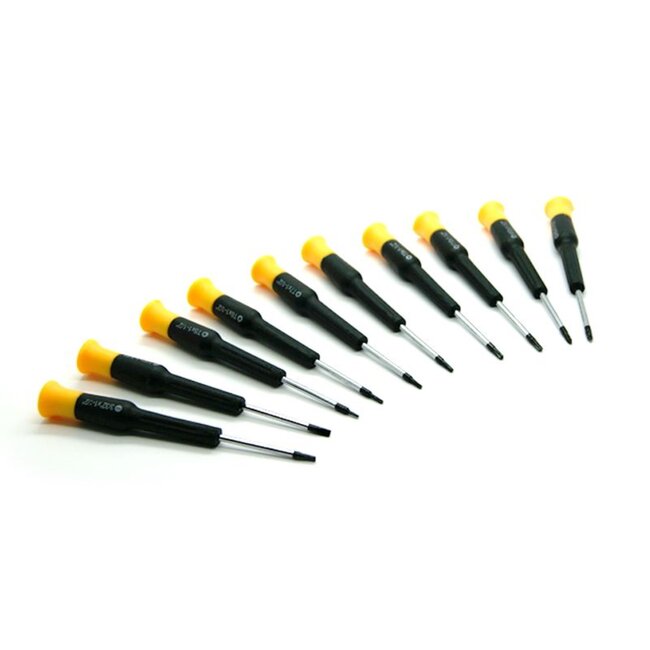 Benson 18-delige schroevendraaierset - magnetische punten - antislip handvat - wandhouder