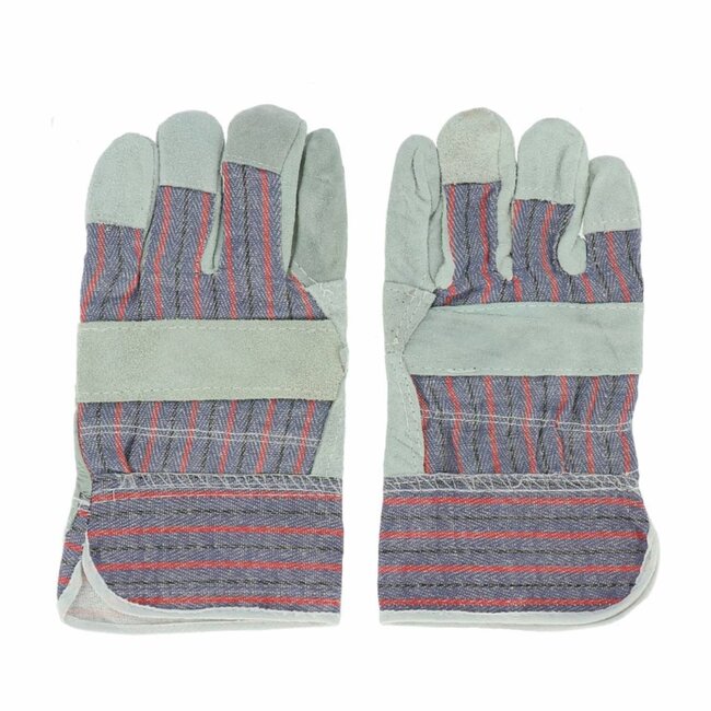 Benson Werkhandschoen rundsplit - XL - verstevigde handpalmen - polsbescherming - maat 10