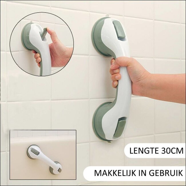 Benson Zuignap Handgreep - Extra Grip & Veiligheid - Badkamer - 3 stuks - 29.5 cm
