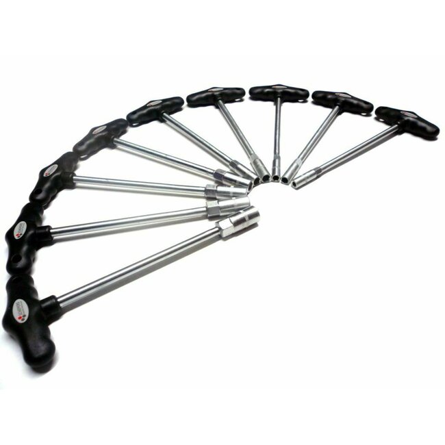Hofftech Dopsleutelset - T-Greep - 6-14 mm - 9 delig - Ergonomisch - Chroom-Vanadiumstaal