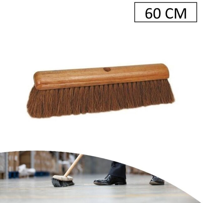 Benson Zaalveger - 60 cm - Zachte kokos borstelharen - Hout - 5 rijen