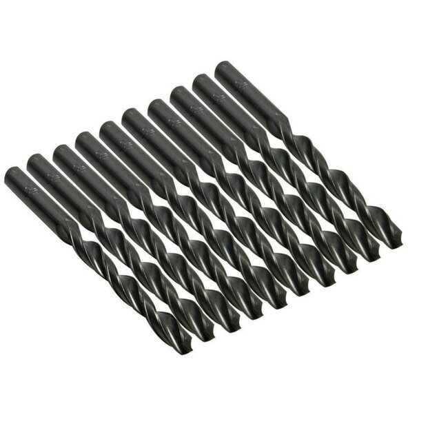 Benson Set spiraalboren - metaal en hout - 10 mm - 10 stuks - met opbergbox