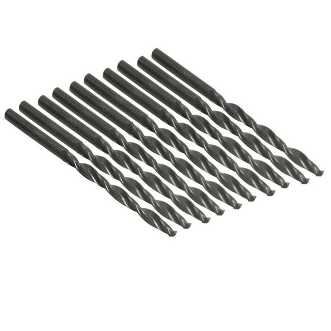 Benson Set van 10 HSS metaalboren - 3.5 mm - rechts snijdend - cilindrisch - met opbergbox