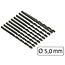 Benson Metaalboren set - HSS - 5.0 mm - 10 stuks - Inclusief opbergbox