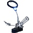 Benson Derde handje met LED-verlichting en vergrootglas - precisiewerk en soldeerwerk - 7 cm zwanenhals - 2 lenzen - soldeerbouthouder