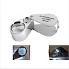 Benson Vergrootglas Loupe Juweliers Loep - met Wit en Blauwe LED Verlichting Benson Vergrootglas Loupe Juweliers Loep - met Wit en Blauwe LED Verlichting