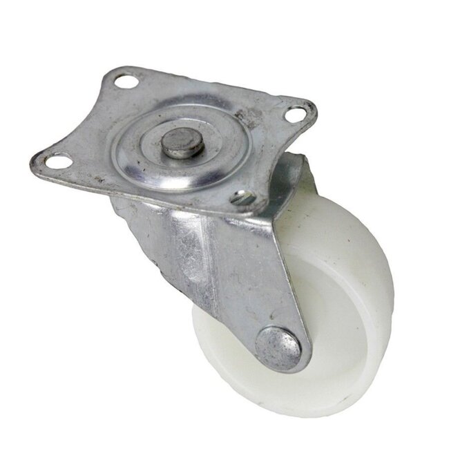 Benson Set zwenkwielen - 32 mm diameter - wit - 12 kg draagvermogen - 4 stuks