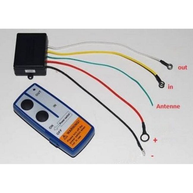 Benson Draadloze afstandsbediening lier - 12 Volt - 6 meter bereik - Lichtgewicht