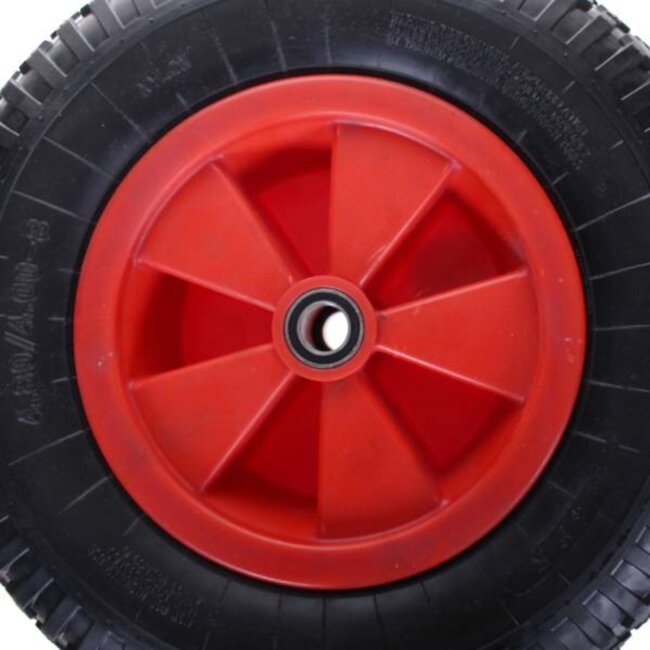 Benson Wiel + band combinatie - kogelgelagerd - kunststof velg - 20 mm asgat - 4.80/4.00-8